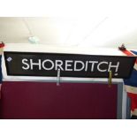 FRAMED BUS SIGN 'SHOREDITCH'