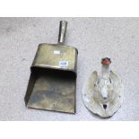 CAST IRON SWANS HEAD & GRAIN SHOVEL