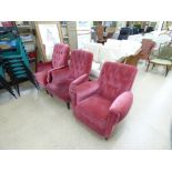 3 PINK DRAYLON CHAIRS