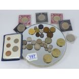 QUANTITY OF COINS INCLUDING COMMEMORATIVE & SILVER CONTENT