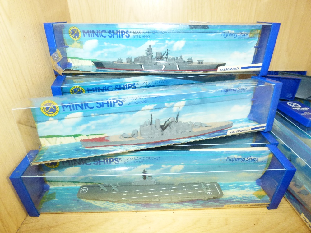 QUANTITY OF BOXED HORNBY MINIC SHIPS DIE CAST BATTLESHIPS - Image 2 of 2