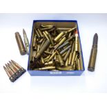 QUANTITY OF INERT BRASS BULLET CASINGS & SHELLS