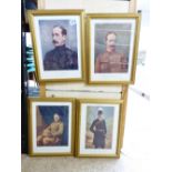 4 X MILITARY PRINTS RELATING TO THE SOUTH AFRICAN WAR. MAJOR RIMINGTON, LT. GEN. LYTTELTON, LT.