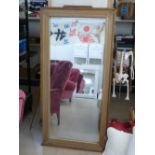 PINE FRAMED MIRROR 153 X 77 CMS