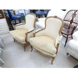 2 X VICTORIAN STYLE ARMCHAIRS