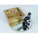 BOXED MICROSCOPE & SLIDES