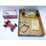 SCHUCO STUDIO BOXED MERCEDES GRANS PRIX 1936, RACING CAR & PARTS + BOXED TRABANT DER TRABI