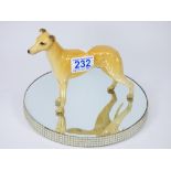 BESWICK GREYHOUND, CH. JOVIAL ROGER, SMALL CHIP TO FOOT