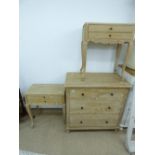 LOAF 2 OVER 3 DRAWER CHEST + MATCHING BEDSIDE TABLES