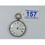 FINE SILVER LADIES FOB WATCH