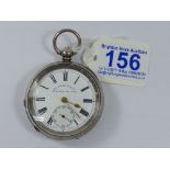 SWISS 935 HALLMARKED SILVER POCKET WATCH MASTERS LTD RYE