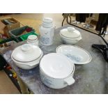 6 PIECES OF ROYAL DOULTON 'INSPIRATION' 3 X TUREENS, COFFEE POT, SUGAR BOWL WITH LID & OVAL DISH