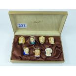 BOXED SET OF FRANCESCA THIMBLES, HENRY V111 & HIS WIVES