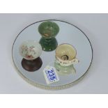 WW11 FIELDINGS 'GEST - A - PO' HITLER ASHTRAY + 2 JAPANESE MILITARY SAKI CUPS