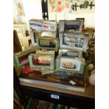 BOXED LLEDO, DINKY VEHICLES & 2 AIRFIX PLANE KITS (UNCHECKED)