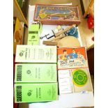 VINTAGE GAMES INCLUDING SUBBUTEO SOCCER TEAMS, NETS & PITCH