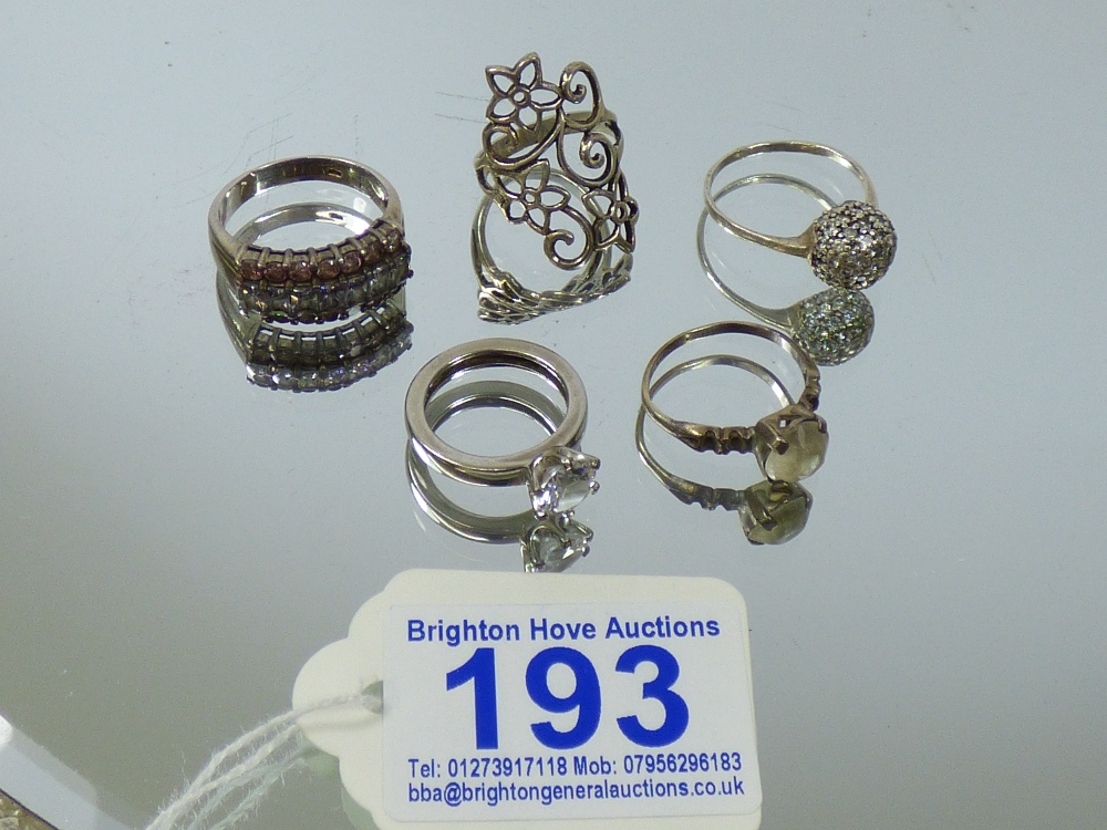 5 X 925 SILVER DRESS RINGS (BOXED) - Image 2 of 2
