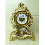 CONTINENTAL CERAMIC CASED MANTEL CLOCK 30 CMS