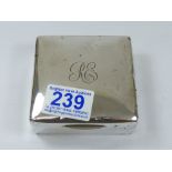 HALLMARKED SILVER CIGARETTE BOX