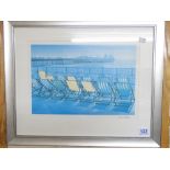 PHILIP DUNN SIGNED PRINT OF BRIGHTON 47 X 57 CMS