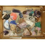 BOX OF MIXED CRYSTALS & MINERALS