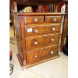 2 OVER 3 DRAWER TABLE TOP CHEST