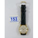 1943 IWC FANCY LUGGED 18 K, MANUAL WIND, CALIBRE 83, MOVEMENT SERIAL # 1075988, FINE WORKING ORDER