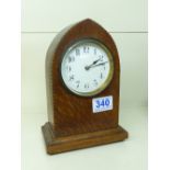 OAK CASED FRENCH MANTLE CLOCK