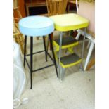 RETRO BAR STOOL & FOLDING KITCHEN STEP STOOL