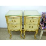PAIR OF LOUIS STYLE BEDSIDE CABINETS