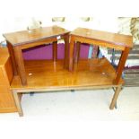 2 X SMALL MAHOGANY SIDE TABLES