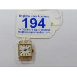 1966 9 K GOLD OMEGA LADIES, CALIBRE 484, OMEGA MOVEMENT # R69309, OMEGA 9 K GOLD CASE, LONDON