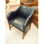 MID CENTURY BLACK CHAIR