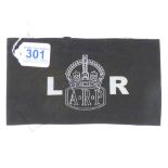 WW11 A.R.P LIGHT RESCUE ARM BAND