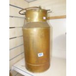 COPPER & BRASS MILK CHURN 49 CMS