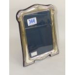 HALLMARKED SILVER EASEL PHOTO FRAME (APERTURE) 18 X 12 CMS