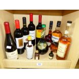 QUANTITY OF ALCOHOL INCLUDING COURVOISIER COGNAC, TEACHERS WHISKY & DEKUYPER CREME DE MENTHE