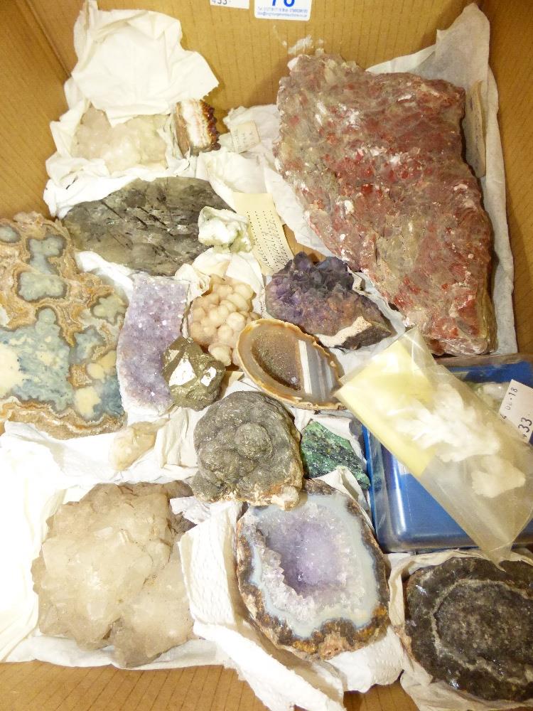 BOX OF CRYSTALS & MINERALS - Image 2 of 2