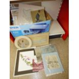 QUANTITY OF UNFRAMED ARTWORK & PRINTS