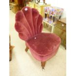 SHELL BACK VICTORIAN CHAIR