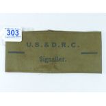 WW11 US & D.R.C SIGNALLERS ARM BAND