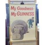 VINTAGE GUINNESS POSTER BY GILROY 'MY GOODNESS, MY GUINNESS' 76H X 51W CMS