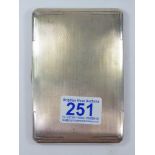 HALLMARKED SILVER CIGARETTE CASE, BIRMINGHAM 1937 -38. 196.64 GRAMS