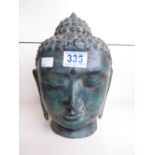 BRONZE BUDDHA HEAD 26 CMS