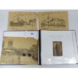 FOLDER OF SIGNED PEN & INK DRAWINGS BY REGINALD HENRY JANAWAY 1886-1951