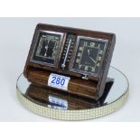 ASPREY JAEGER LE-COULTRE CIRCA 1935, 8 DAY WEATHER STATION IN CROCODILE SKIN CASE