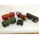 CAST IRON TRAIN & CARRIAGES
