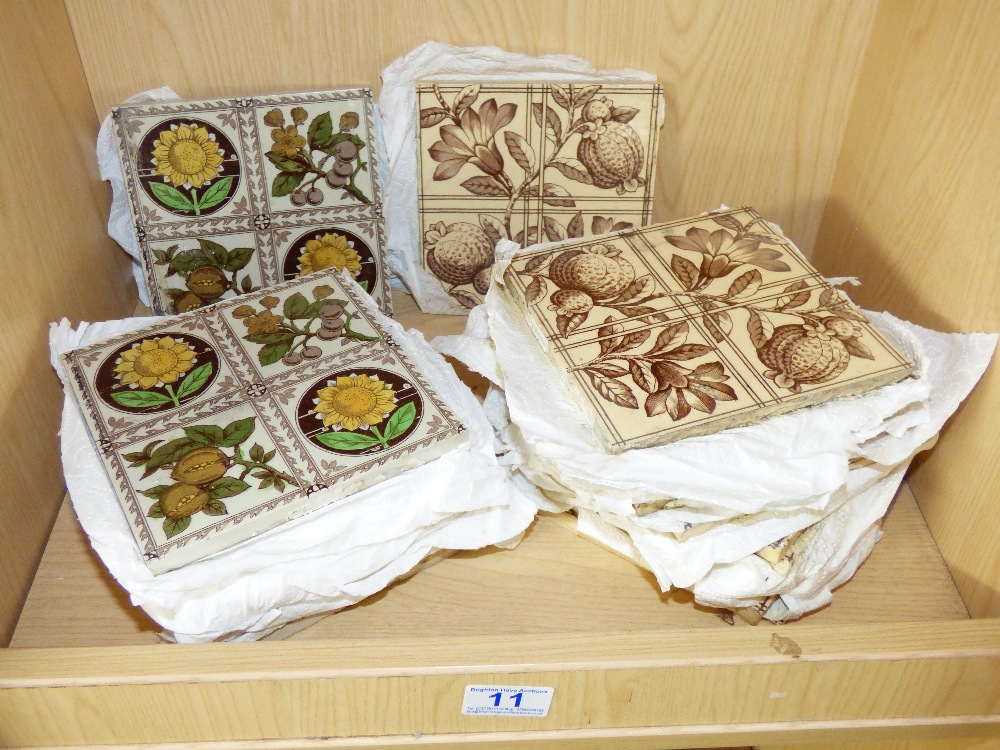 COLLECTION OF VICTORIAN TILES