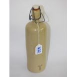 NAZI MARKED SALT GLAZED MINERAL WATER BOTTLE DATED 1937