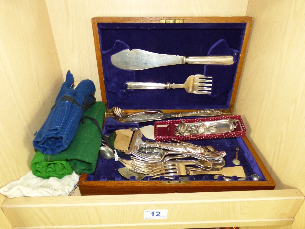 QUANTITY OF FLATWARE & PLATED ITEMS